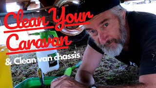 How To Clean Your Caravan  Cleaning Caravan Chassis  Paul Wheel Drive [upl. by Aivat]