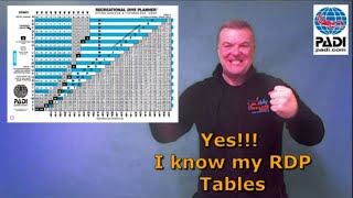 HowTo PADI RDP Tables Best amp Easiest intro to PADI RDP Tables used by Divemasters amp Instructors [upl. by Alphonsa]