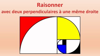 6️⃣ Raisonner avec deux perpendiculaires à une même droite [upl. by Nalak]