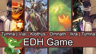 Lifegain and Letdowns Tymna  Vial Smasher vs Klothys vs Omnath vs Ikra  Tymna EDH  CMDR game [upl. by Bucky760]