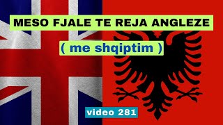 Anglisht I Meso fjale te reja angleze I Anglisht shqip perkthim I video 281 [upl. by Lasyrc]