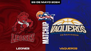 Leones de Ponce vs Vaqueros de Bayamón  BSN2024 [upl. by Ahsekim]