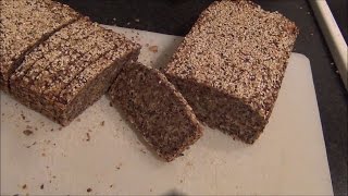 Gluten and Dairy Free Bread LCHF Paleo steinalderbrød [upl. by Vasileior]