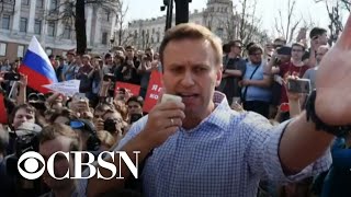 Russian opposition leader Alexey Navalny sentenced to prison over alleged probation violation [upl. by Anileh]