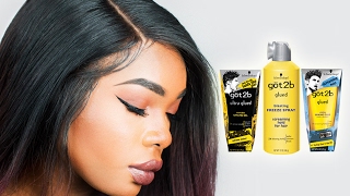 HOW TO USE GOT2B GLUED GEL FOR LACE FRONT WIGS  BeautyandMarie [upl. by Pirnot]