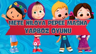 Niloya Rafadan Tayfa Yapboz Oyunları Pepee ile Masha Puzzle Oyunu Eğitici Çizgi Filmler [upl. by Novit]