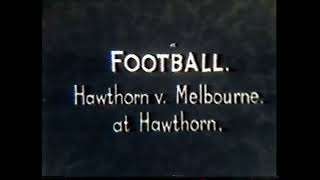 Silent footage Round 13 1938 Hawthorn v Melbourne Glenferrie Oval [upl. by Nev]