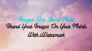 How To Add Your Logo To Photos from Your Mobile  iWatermark [upl. by Nortna]