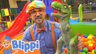 Blippi Visits The Kinderland Indoor Playground  Learn With Blippi  Educational Videos For Kids [upl. by Hahcim926]