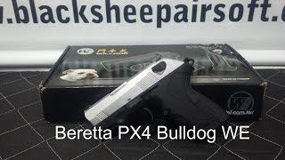 Vendo Pistola Airsoft Beretta PX4 Bulldog Cromada da WE a gás gbb [upl. by Htrahddis]