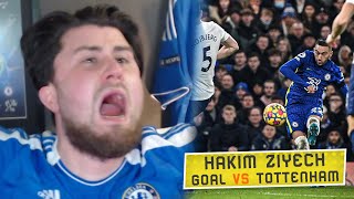 HAKIM ZIYECH GOAL vs Tottenham  FAN REACTION [upl. by Oicam]