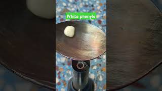 White phenyle vs Hot Spoon experiment shorts short video science experiment experiment asmr [upl. by Udale]