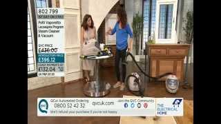 Polti Vaporetto Lecoaspira Steam Cleaner amp Vacuum Demonstration QVC UK [upl. by Adena453]