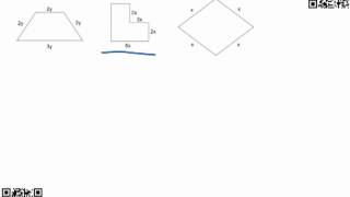 Forming and solving equations from the perimeters of shapes [upl. by Winonah251]