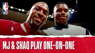 MJ amp Shaq Play OneonOne  The Jordan Vault [upl. by Bowen947]