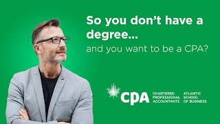 So you dont have a degree and you want to be a CPA [upl. by Ynwat]