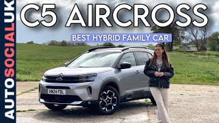 Citroen C5 Aircross new MILD hybrid  Best fun family car REVIEW UK [upl. by Anirahc725]