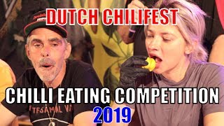 Chilli Eating Contest  Dutch ChiliFest Eindhoven Netherlands 2019 🌶🔥🏆 [upl. by Mort]