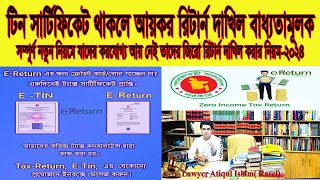 Income Tax Return Online  e Return Submission Process  Online Zero Return A to Z জমা Return2024 [upl. by Marino]