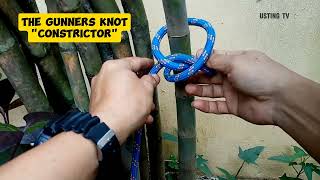 How to tie CONSTRICTOR Knot  highlights knitting [upl. by Ahtibbat948]