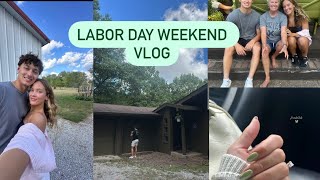 VLOG LBD weekend new nails curly hair routine wedding updates [upl. by Harned]