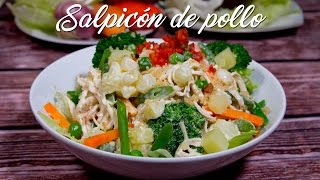 COMO PREPARAR SALPICÓN DE POLLO  COMIDA PERUANA  RECETA DE ACOMERPE [upl. by Benedetto602]