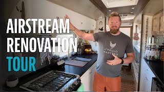 Airstream Renovation Tour  Before amp After  Was it Worth it for our Family of SIX [upl. by Trellas]