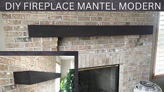 DIY Fireplace Mantel  No End Grain Mitered Corners  Modern [upl. by Niawd923]