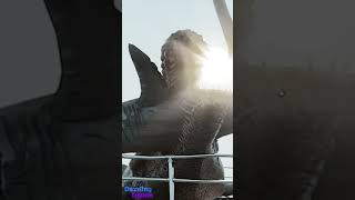 Godzilla Catches Megalodon in Pacific Ocean godzilla megalodon fishing [upl. by Lasyrc]