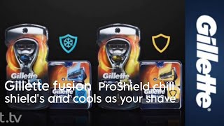 Gillette fusion ProShield chill shield and cools as you shave [upl. by Towill]