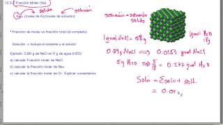 Fracción Molar Xa Concentración  QB257 [upl. by Llevaj]