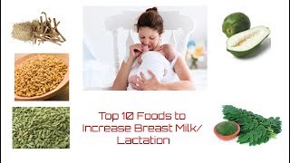 Top 10 foods to increase breastmilk supply Lactation Boosting foods [upl. by Hesther525]