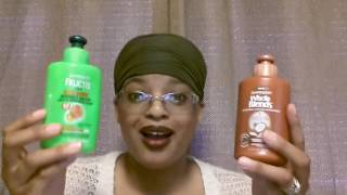 Garnier Fructis Whole Blends Leave In Conditioner On Natural Hair Product Review [upl. by Forward408]