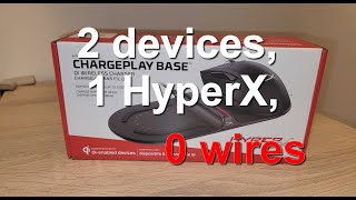 HyperX ChargePlay Base  Qi Wireless Charger unboxing [upl. by Nemrac]