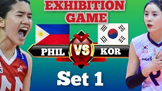 SET 1 ALAS PILIPINAS VS KOREA EXHIBITION GAME foryou volleyballl volleyballmatch alaspilipinas [upl. by Donna]