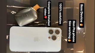 Ikos device for non PTA iphone 🔥 complete detail video 100❤️🔥 ikos iphone nonpta simworking [upl. by Aicilram]