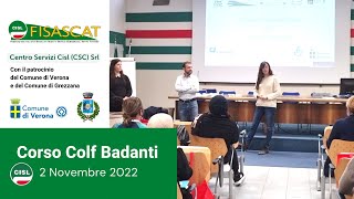 Corso Colf Badanti 2 Novembre 2022 [upl. by Brewster110]