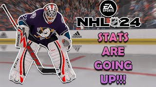 NHL 24 Be A Pro GOALIE EP9 STATS JUST KEEP GOING UP [upl. by Dwight]