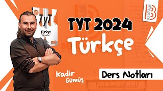 24 TYT Türkçe  Bağlaç Ünlem  Kadir GÜMÜŞ  2024 [upl. by Dov]