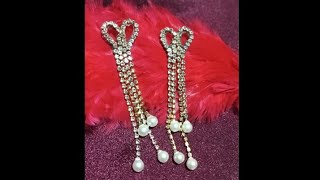 Lets make unique earrings😍diy diyearrings handmade handmadeearrings trending shorts viral [upl. by Nnyroc]