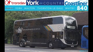 Yorkshire Coastliner York 840 Whitby [upl. by Bakerman]