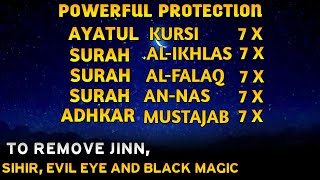 Ayat Kursi Surah AlFalaq AlIkhlas AnNas And Azkar Mustajab  Powerful Protection [upl. by Lauren]