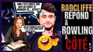 DANIEL RADCLIFFEHARRY POTTERRÉPOND TOTALEMENT À CÔTÉ À JK ROWLING [upl. by Iruj]