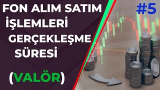 Yatırım Fonlarında Alım Satım Süreleri  VALÖR  Yatırım Fonları Eğitimi 5 [upl. by Lebisor]