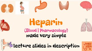 Heparin  Anticoagulant  Blood  Pharmacology  Med Vids made simple [upl. by Aziram]