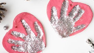 SALT DOUGH HANDPRINT ORNAMENTS [upl. by Amik]