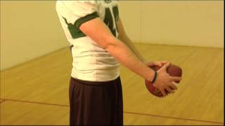 Passback Football Drill Long Snapper Warmup [upl. by Latrell]