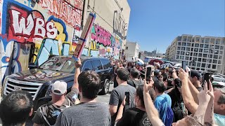 The Craziness Of Tim Burton’s Walk Of Fame Ceremony Autograph Hounds amp Closing Down Hollywood Blvd [upl. by Ajtak989]