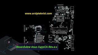 Asus X451CA Rev21 Boardview [upl. by Niassuh]