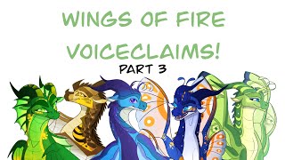 Wings of Fire Voiceclaims Part 3 [upl. by Hastings618]